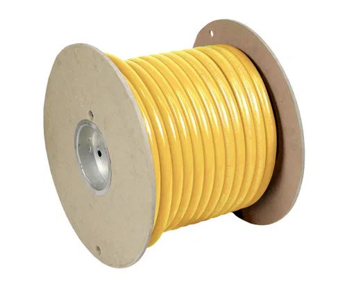 WUL6YL-100 – PACER Battery Cable, Without Terminal Yellow Negative 6 Gauge 600 Volts Tinned Copper Conductor/ PVC Ins...